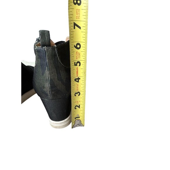 Linea Paolo Women's Felicia Wedge Heel Boot Sz 9 Green Camo Side Zip - Picture 11 of 15